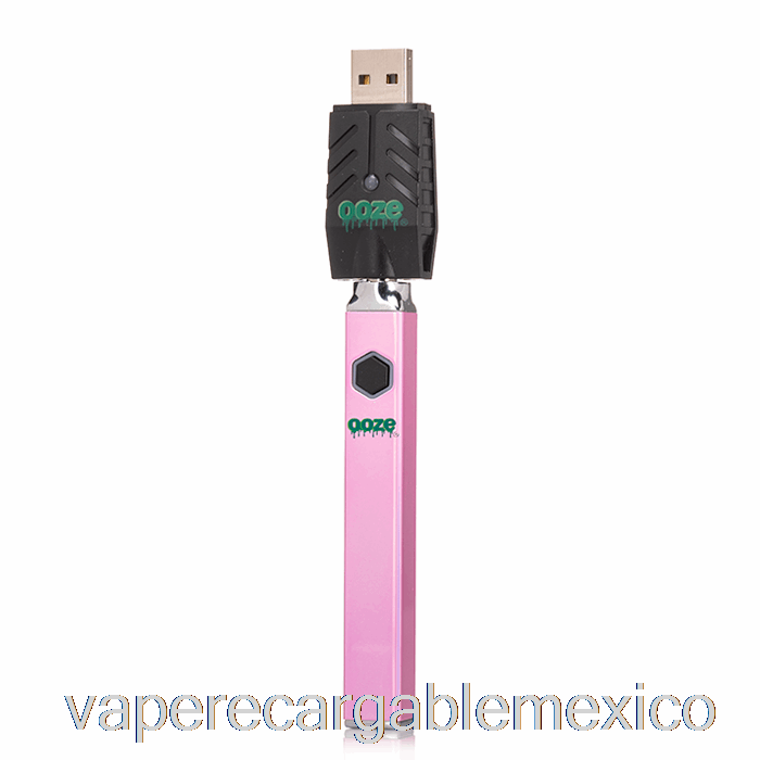 Vape Recargable Ooze Quad Flex Temp 500mah Batería Rosa Hielo